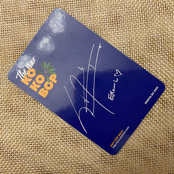 EXO SEHUN #1 [The War KOKOBOP] Official Photocard, 4th Album / New, Rare / Gift