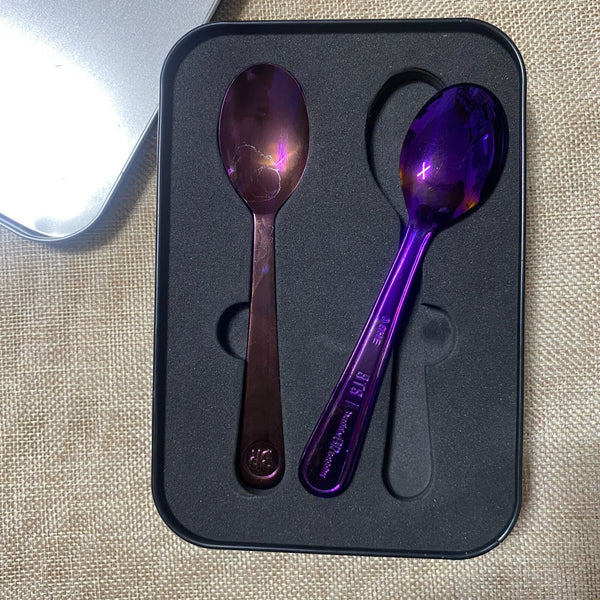 BTS [ BASKIN ROBBINS ] Official Purple Ice Cream Spoon / Mint, Rare / Gift