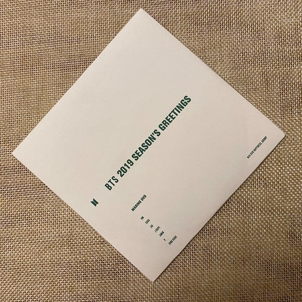 BTS DVD [ 2019 Season's Greetings ] Official Making DVD / New, Rare / Gift