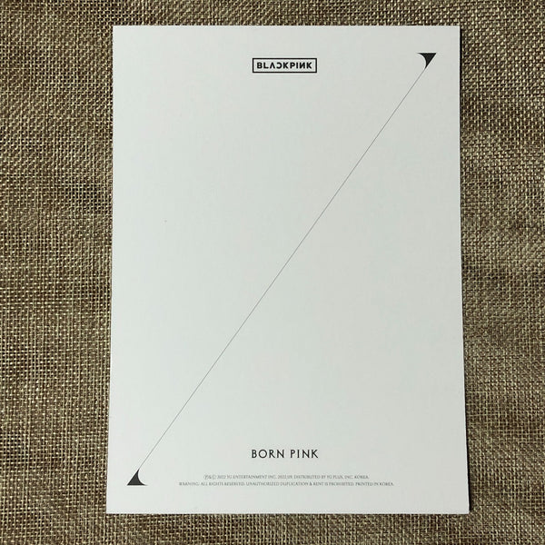 BLACKPINK ROSE [ Born Pink ] Official Large Postcard, Box Set Ver / New / Gift