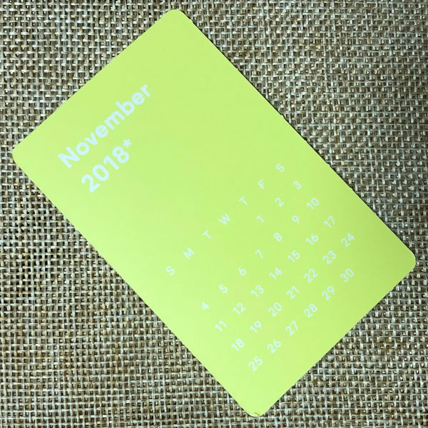 NCT HAECHAN [2018 Season's Greetings] Official Mini Calendar Photocard / Gift