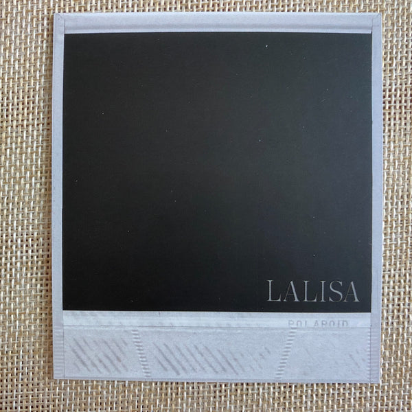 BLACKPINK LISA #7 [ LALISA ] Official Polaroid Photocard, Black Ver / New / Gift