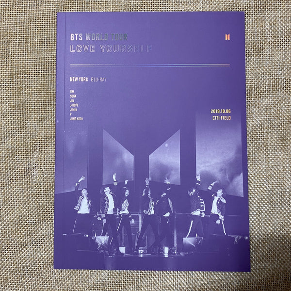 BTS [Love Yourself NEW YORK] Official Blu-Ray / Photobook + 2 Disc, No PC / Gift