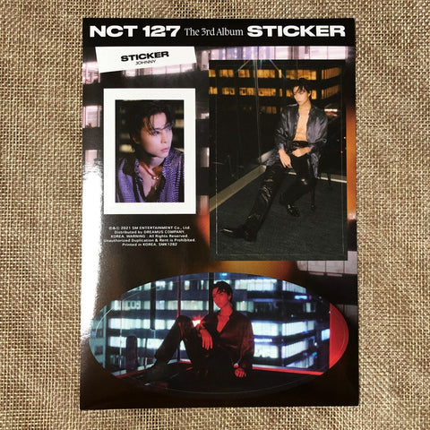 NCT 127 JOHNNY [ STICKER ] Official Sticker, SEOUL CITY Ver / New / Gift
