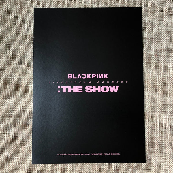 BLACKPINK GROUP #2 [ THE SHOW DVD ] Official Postcard Poster / New / Gift