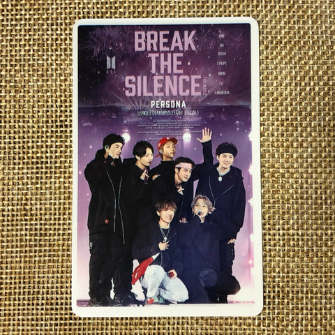 BTS GROUP #4 [Break The Silence Movie] Official Ticket Photocard Photo / Gift