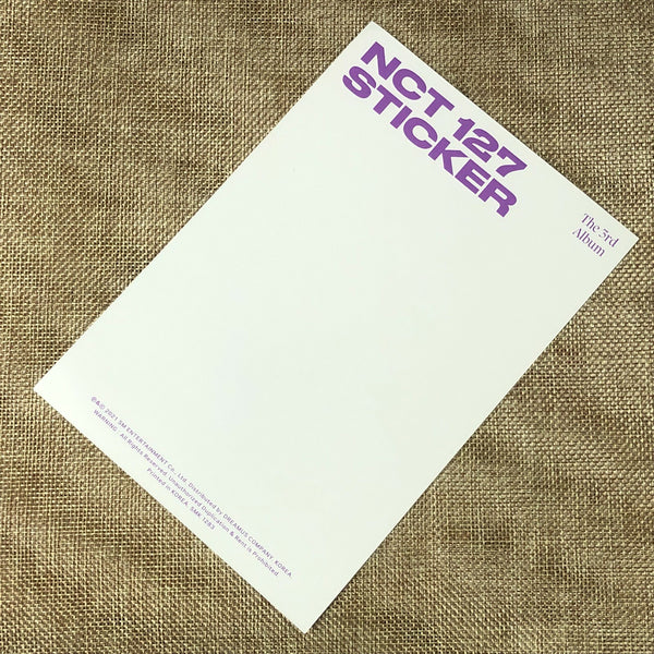 NCT 127 TAEYONG [ STICKER ] Official Postcard, SICKER Ver. / New / Gift