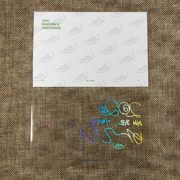BTS V [ 2020 Season's Greetings ] Official Limited Postcard Set / New / Gift