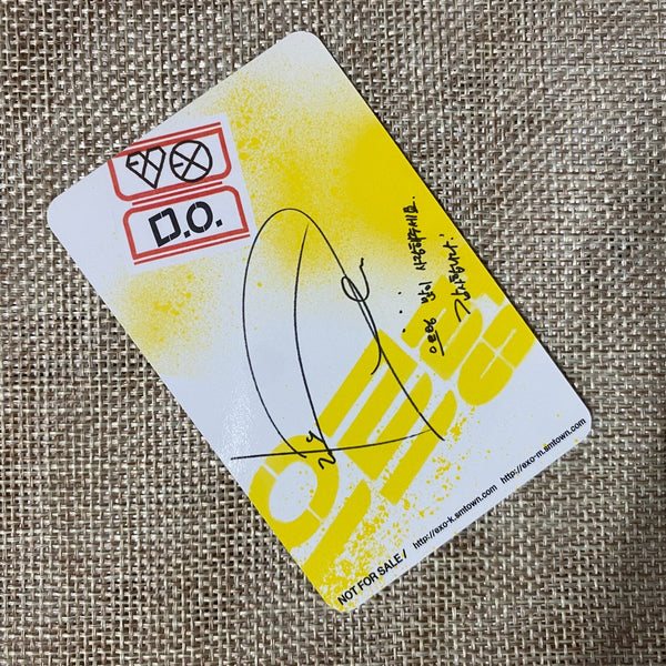 EXO D.O. [ GROWL ] Official Photocard, 1st Repackage XOXO / New, Rare / Gift