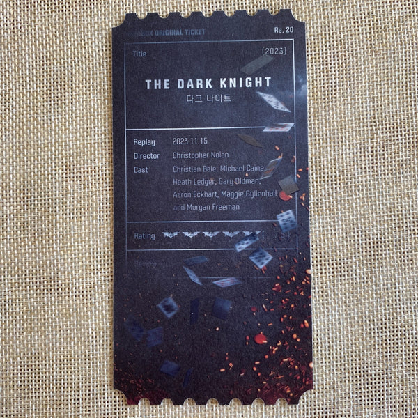 JOKER DARK KNIGHT Movie / Official Photo Ticket Photocard Set / New, Rare / Gift
