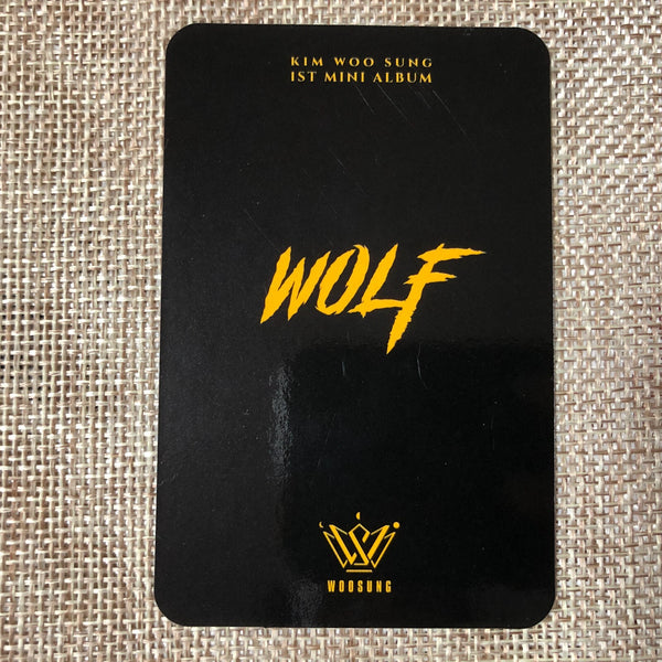 The Rose Kim Woo Sung [ WOLF ] Official Photocard, 1st EP / New, Rare / Gift