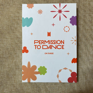 BTS [PTD PERMISSION TO DANCE ON STAGE] Official Postcard Book / New, Rare / Gift