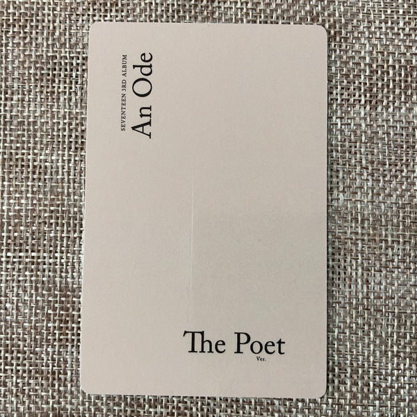 SEVENTEEN DINO [ An Ode The Poet Ver. ] Official Photocard / New / Gift