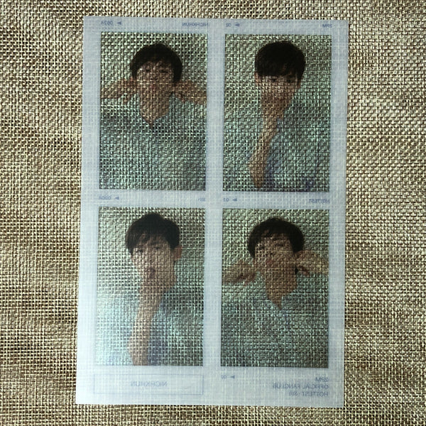 2PM NICHKHUN [HOTTEST 8th] Official Fanclub 4cut Film Photocard / New, Rare /+G