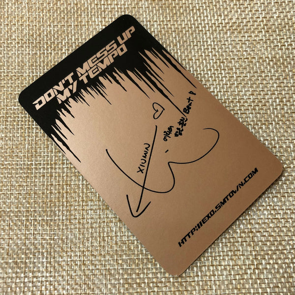 EXO XIUMIN [Don't mess up My Tempo] Official Photocard, Andante 5th Album / Gift