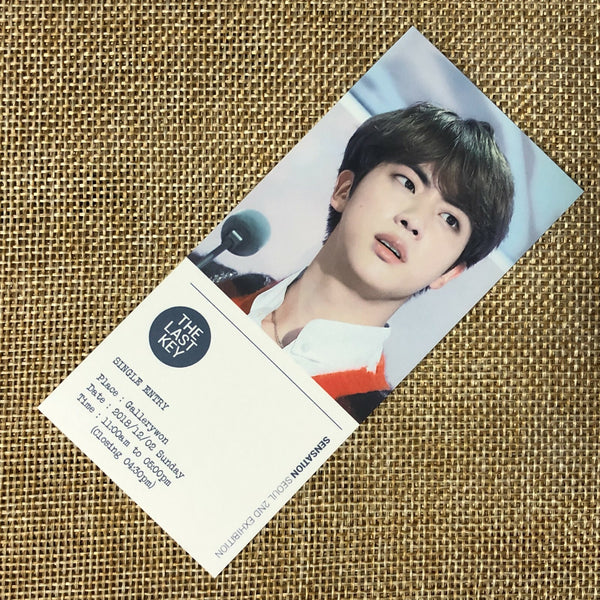 BTS JIN [ The Last Key Exhibition ] Ticket Photocard / New, Rare / Gift
