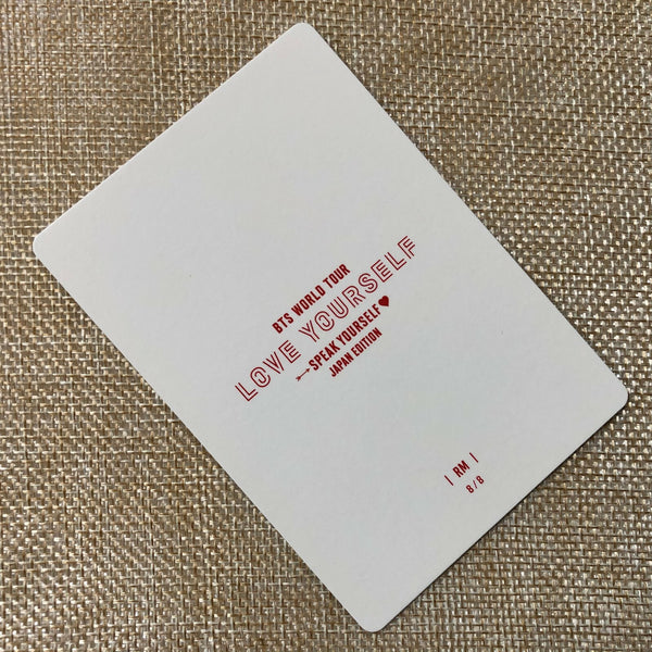 BTS RM 8/8 [Speak Yourself World Tour Japan] Official Mini Photocard / Gift