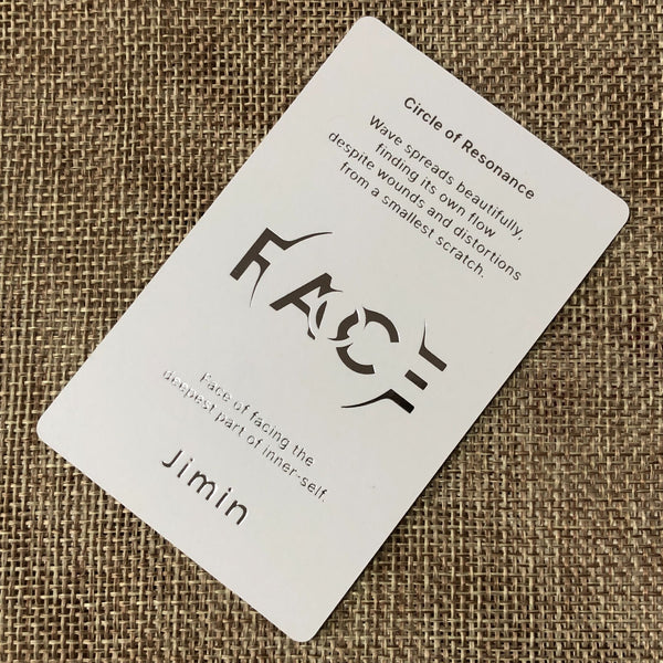 BTS JIMIN [ FACE ] Official Photocard, Solo Invisible Ver. / New / Gift