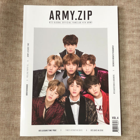 BTS [ ARMY.ZIP 4th ARMY Membership Kit ] Official Photobook / New, Rare / Gift