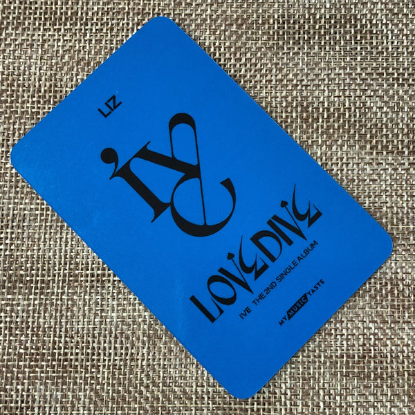 IVE LIZ [ LOVE DIVE MMT MYMUSICTASTE ] Official Photocard / New / Gift