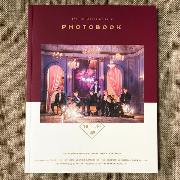 BTS GROUP [ Memories of 2016 ] Official Photobook + DVD Set / New / Gift
