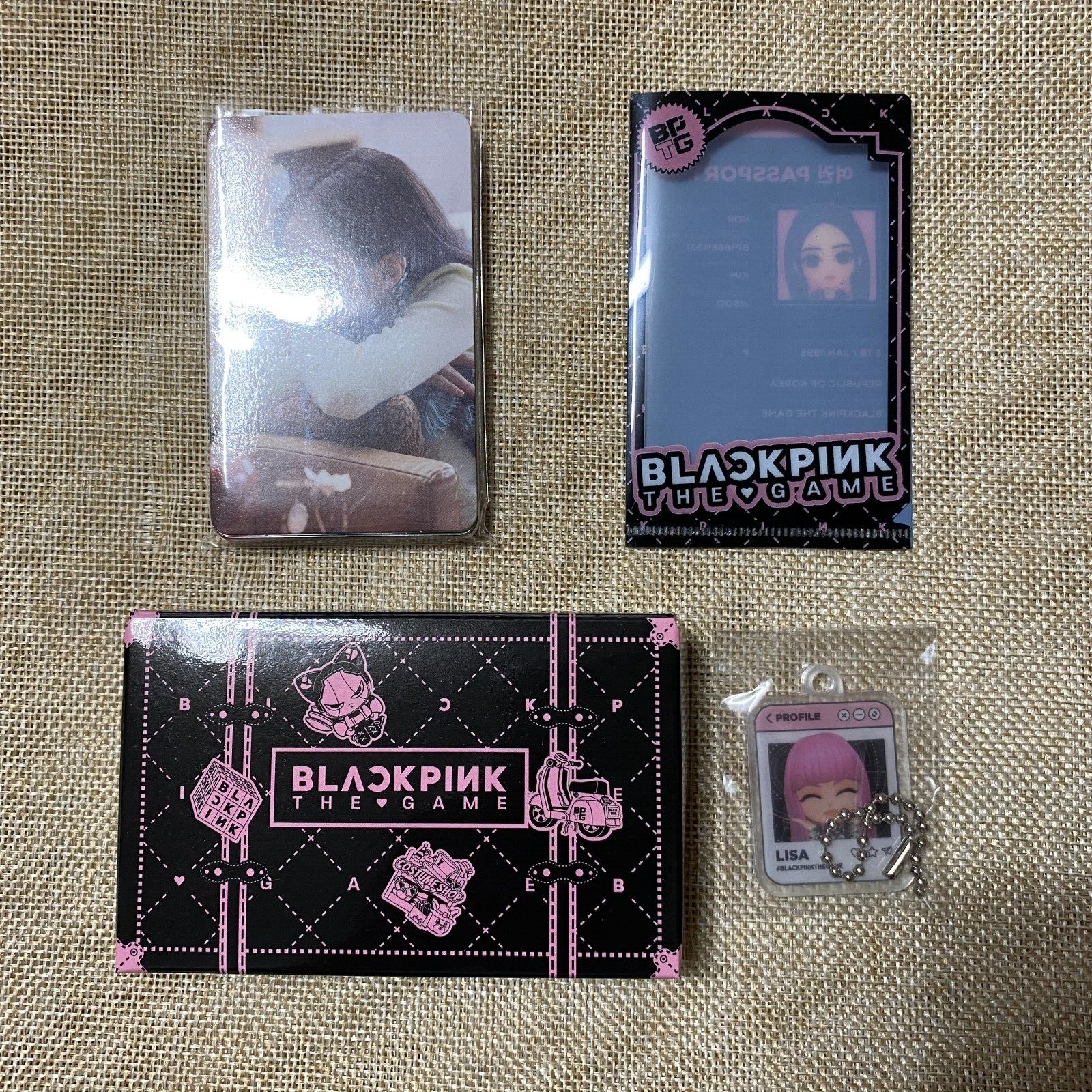 BLACKPINK JENNIE #2 [THE GAME COUPON Card] Official Keyring Photocard Set / Gift