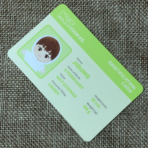 NCT JISUNG [ CCOMAZ GROCERY STORE ] Official ID Card Photocard / New / Gift