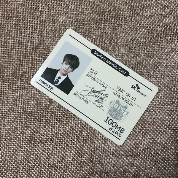 BTS JUNGKOOK [ SKT SK Telecom ] Official Data Coupon Card Photocard / New / Gift