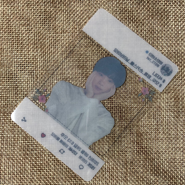 BTS JIN [ Love Yourself Official Army Booth ] Transparent Photocard / New / Gift