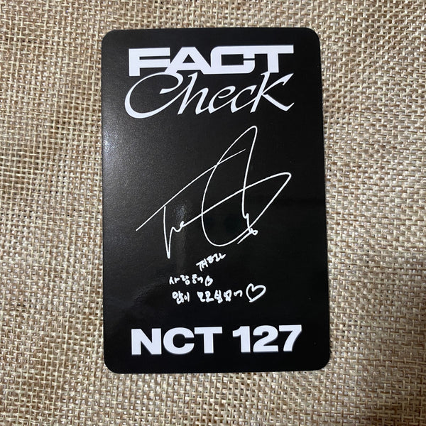 NCT 127 TAEIL [ Fact Check ] Official Photocard, Chandelier Ver. / New / Gift