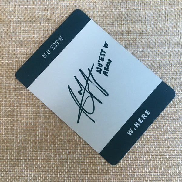 Nu'est ARON #2 [ W.here ] Official Photocard, Album Portrait / New / Gift