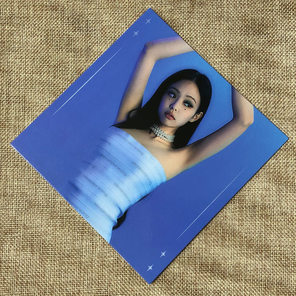 BLACKPINK JENNIE [ THE ALBUM ] Official Postcard, Ver. 3 / New / Gift