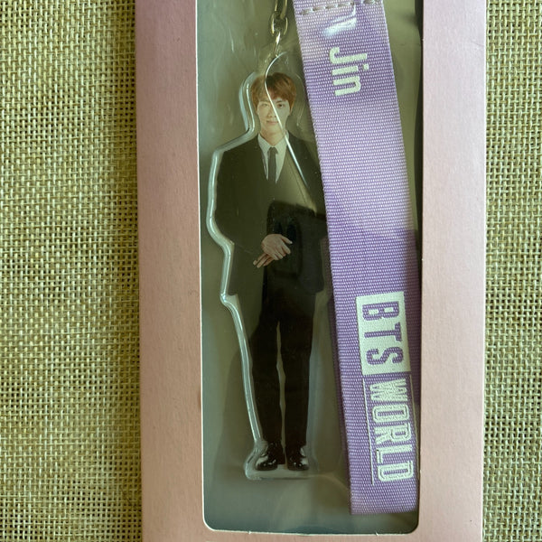 BTS JIN [ World Strap ] Official Keyring Key Ring / New, Sealed / Gift