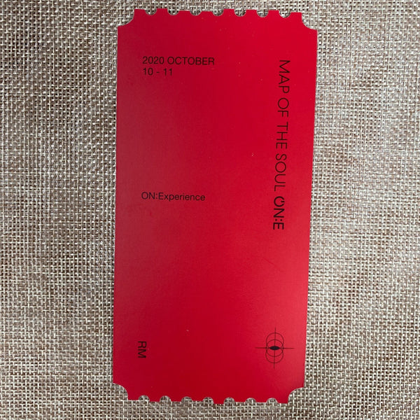 BTS [ Map of the Soul ON:E DVD ] Hologram Photo Ticket Set (All Member) / New/+G