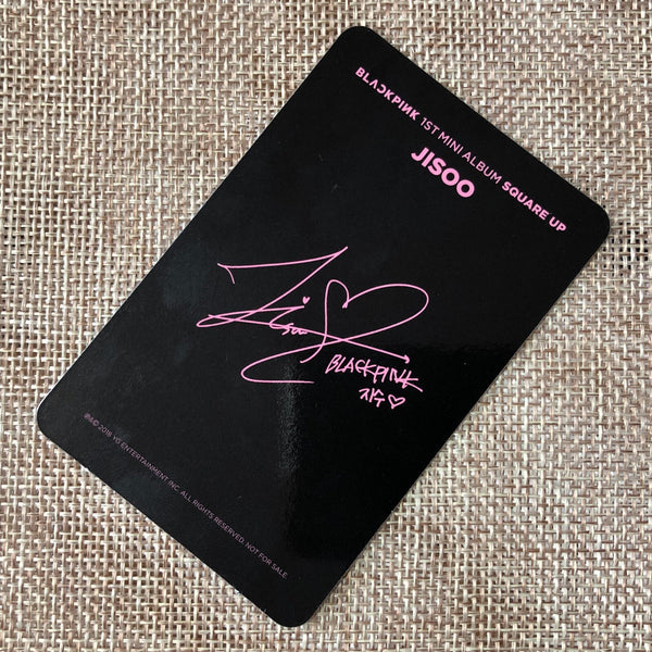 BLACKPINK JISOO #1 [ SQUARE UP ] Official Photocard, 1st Mini Album / New / Gift
