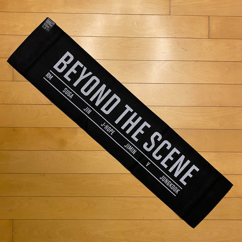 BTS 37381 [ 2018 Beyond The Scene ] Official Slogan Towel / New, Rare / Gift