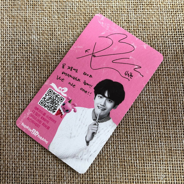 EXO BAEKHYUN [ Baskin Robbins ] Official Photocard, EXO-K / New / Gift