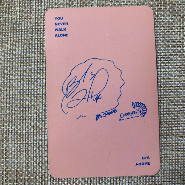 BTS J-HOPE [ YNWA You Never Walk Alone ] Official Photocard / New, Rare / Gift