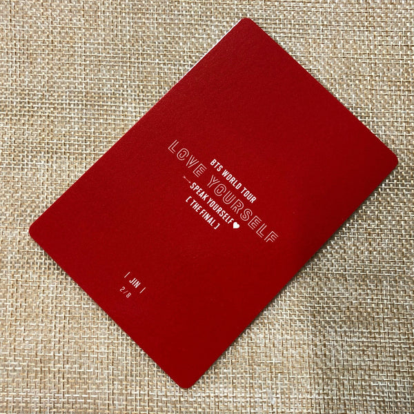 BTS JIN 2/8 [ Speak Yourself The Final ] Official Mini Photocard / New / Gift