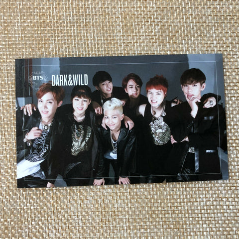BTS Group [ Dark & Wild Official Photocard ] 1st Studio Album / NEW, RARE /+Gift
