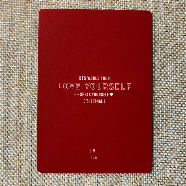 BTS V 1/8 [ Speak Yourself The Final ] Official Mini Photocard / New / Gift