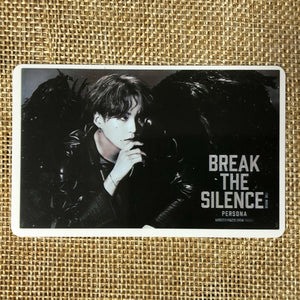 BTS SUGA #2 [ Break The Silence Movie ] Official Ticket Photocard / New / Gift