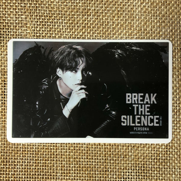 BTS SUGA #2 [ Break The Silence Movie ] Official Ticket Photocard / New / Gift