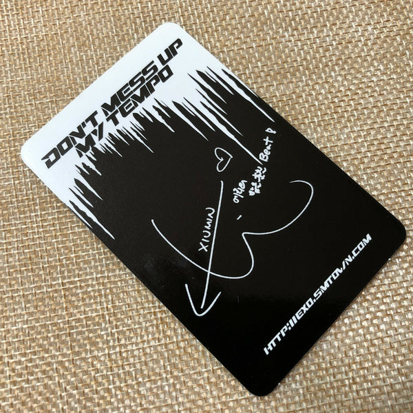 EXO XIUMIN [Don't mess up My Tempo] Official Photocard, Allegro 5th Album / Gift