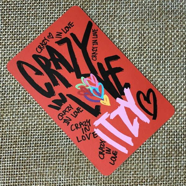 ITZY YUNA #5 [ CRAZY IN LOVE ] Official Photocard, 1st Album / New / Gift