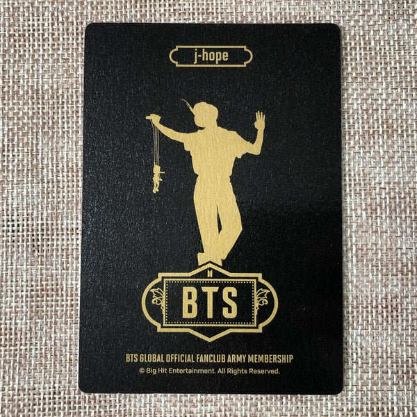 BTS J-HOPE [GLOBAL OFFICIAL FANCLUB 7th ARMY MEMBERSHIP KIT] Photocard / Gift