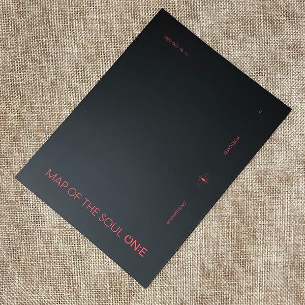BTS V [ MAP OF THE SOUL ON:E Bluray ] Official Postcard Photo / New / Gift