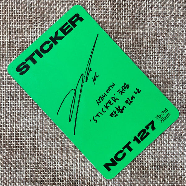 NCT 127 HAECHAN [ STICKER ] Official Photocard, STICKY Ver / New / Gift