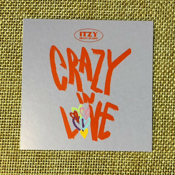 ITZY YUNA #1 [ CRAZY IN LOVE ] Official Preorder Special Photocard / New / Gift