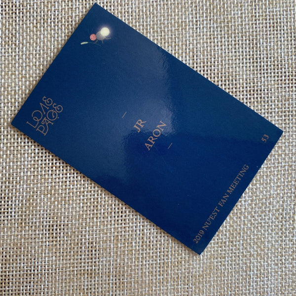 NU'EST JR ARON [ 2019 Fan Meeting ] Official Photocard / New, Rare / Gift